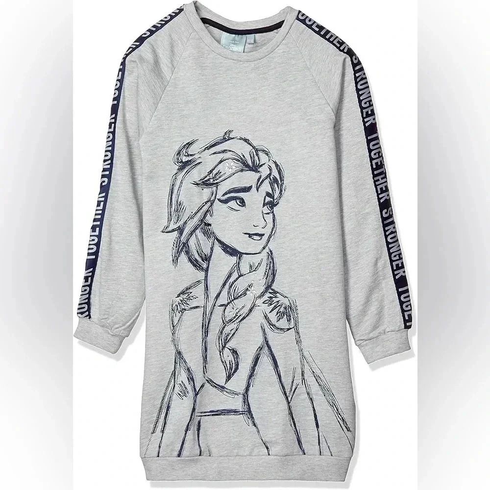 Desigual Disney Shimmery Elsa Sweater Girls Size 12 / Womens XS